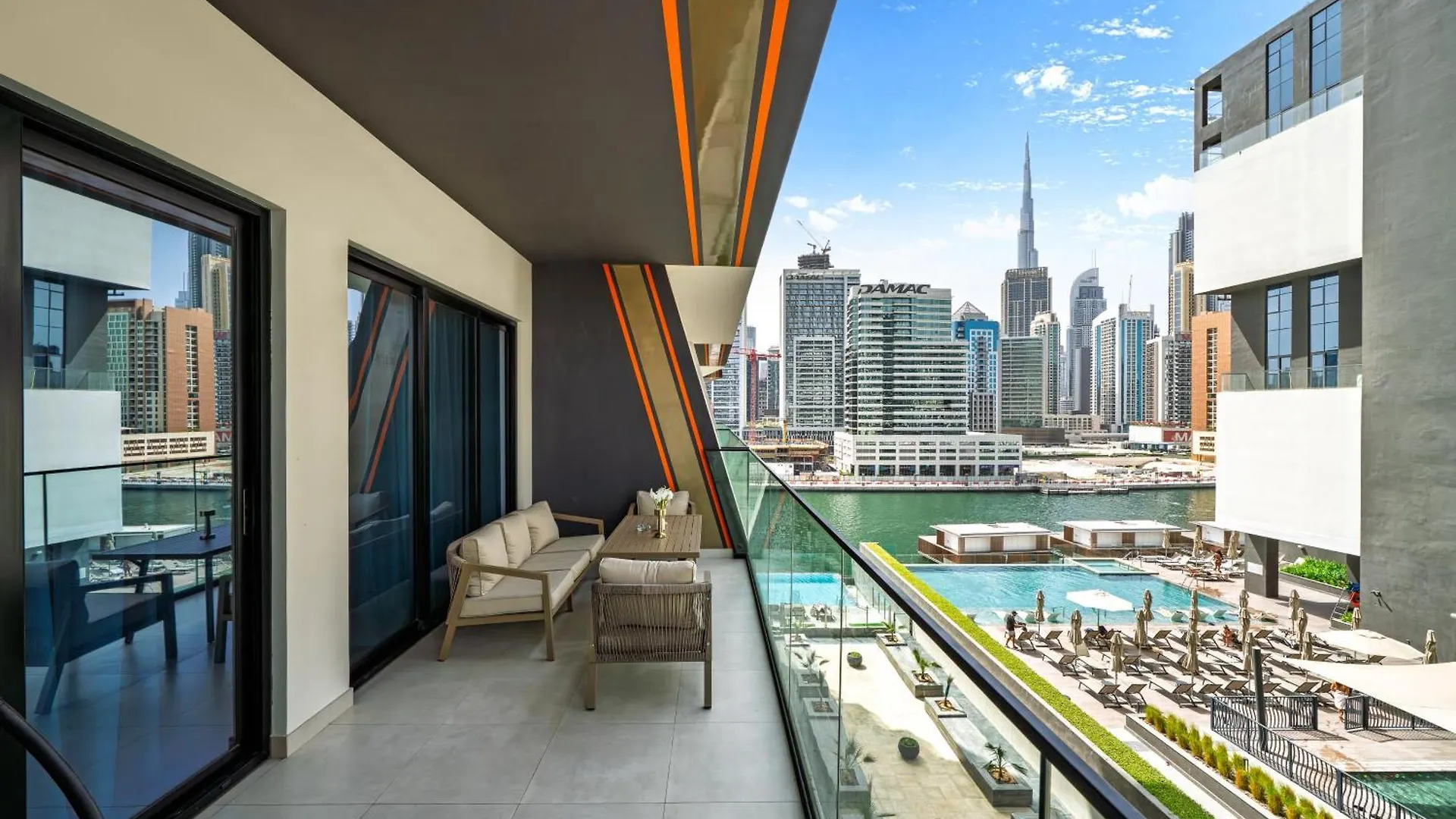 Apartment Burj Et Canal View Sunny Pool Dubai